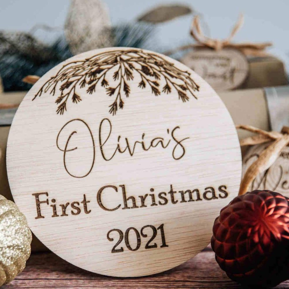 First Christmas plaque