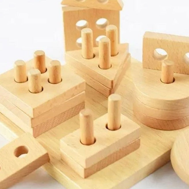 Beechwood Shape Stacker