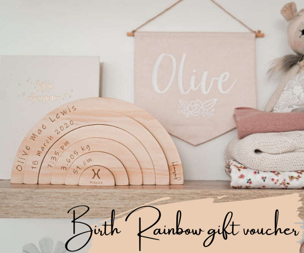 Birth Rainbow (One sided) Gift Voucher