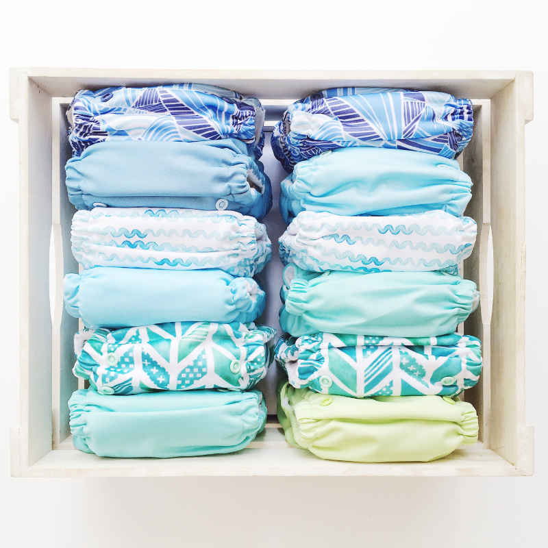 Cloth Nappy - Turquoise Sea