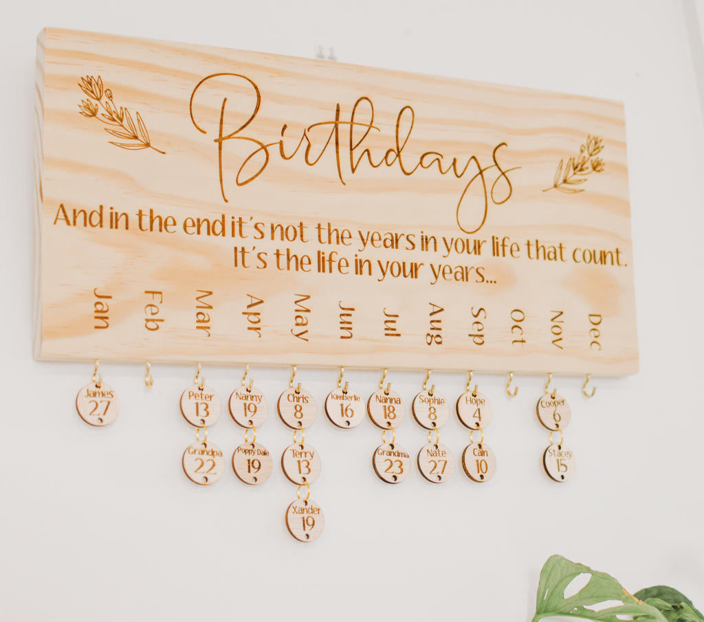 Birthday Calendar