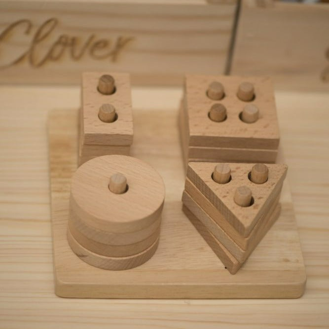 Beechwood Shape Stacker