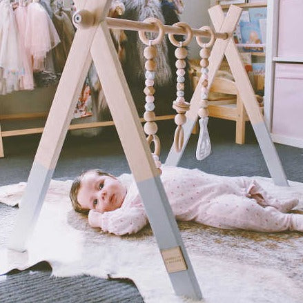 Deluxe Painted Beechwood Play Gym - Frame Only