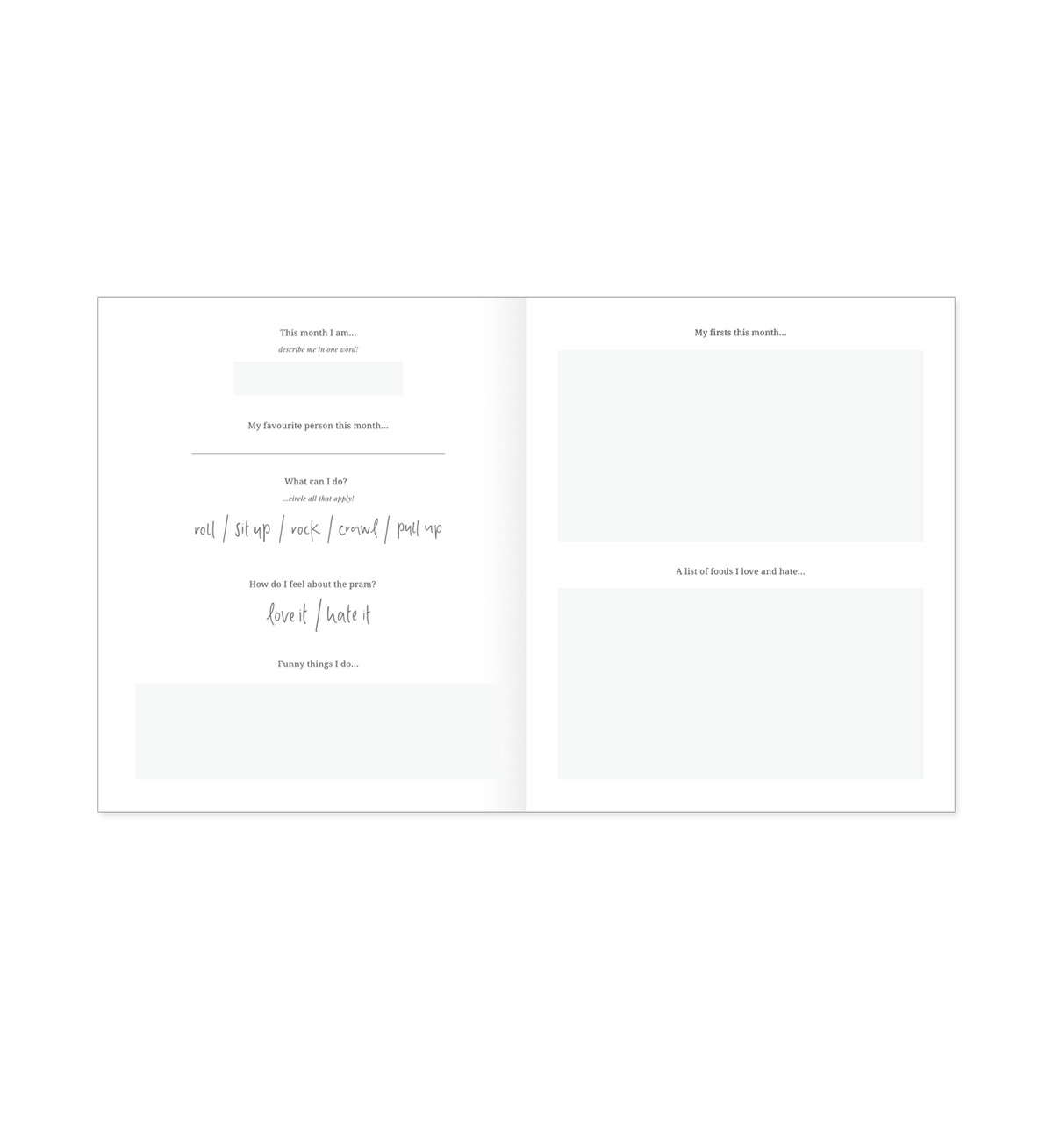 Little Dreamer Baby Journal - Petal