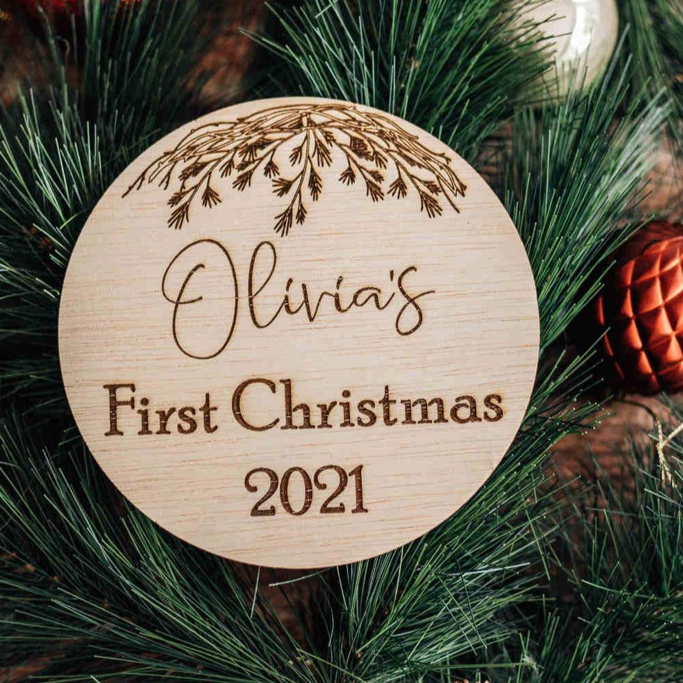 First Christmas plaque