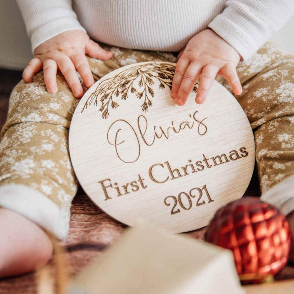 First Christmas plaque