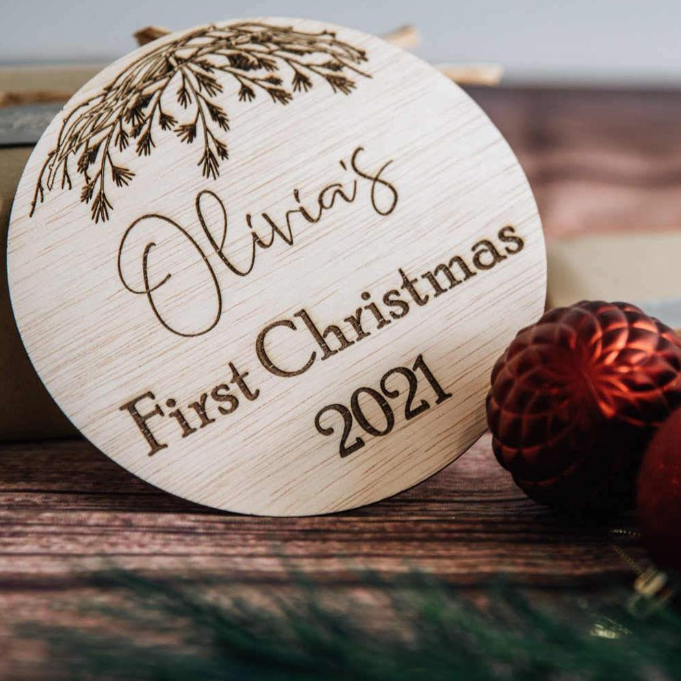 First Christmas plaque