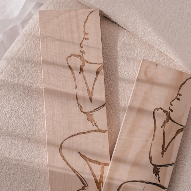 Frankie birth ruler - Engraved baby in your baby's length at birth — handmade in Australia