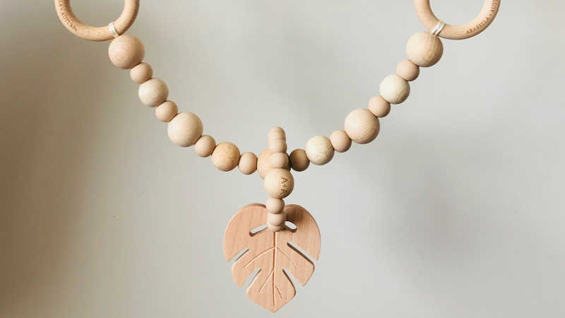 Monstera Leaf Pram Garland