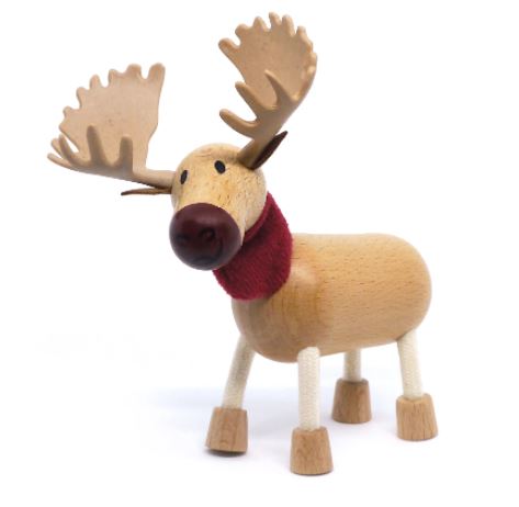 Wooden toys for babies moose