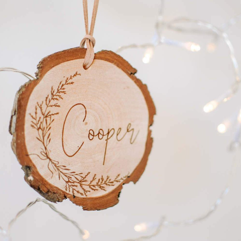 Personalised Rustic Christmas Decoration
