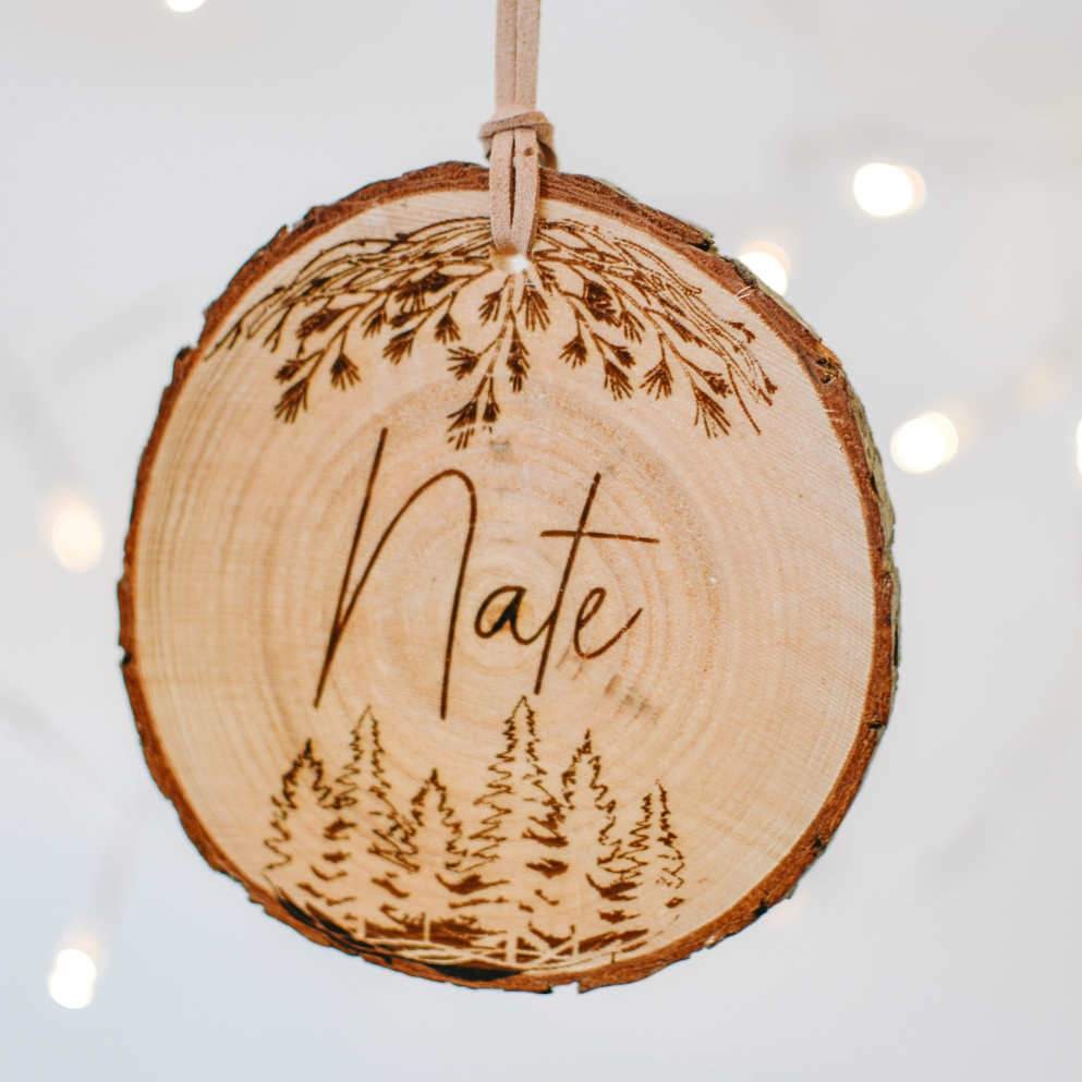 Personalised Rustic Christmas Decoration