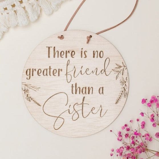 Sisters hanging Plaque