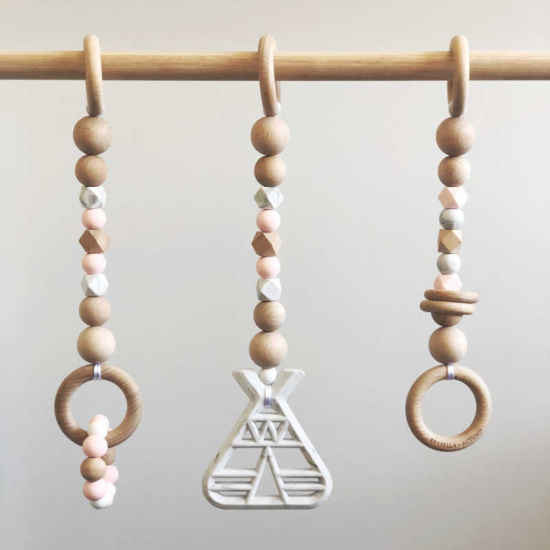 Single Beaded Silicone Play Gym Toy