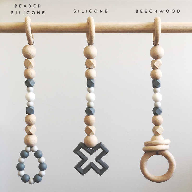 Deluxe Painted Beechwood Play Gym Package - SINGLE FRAME &amp; TOYS