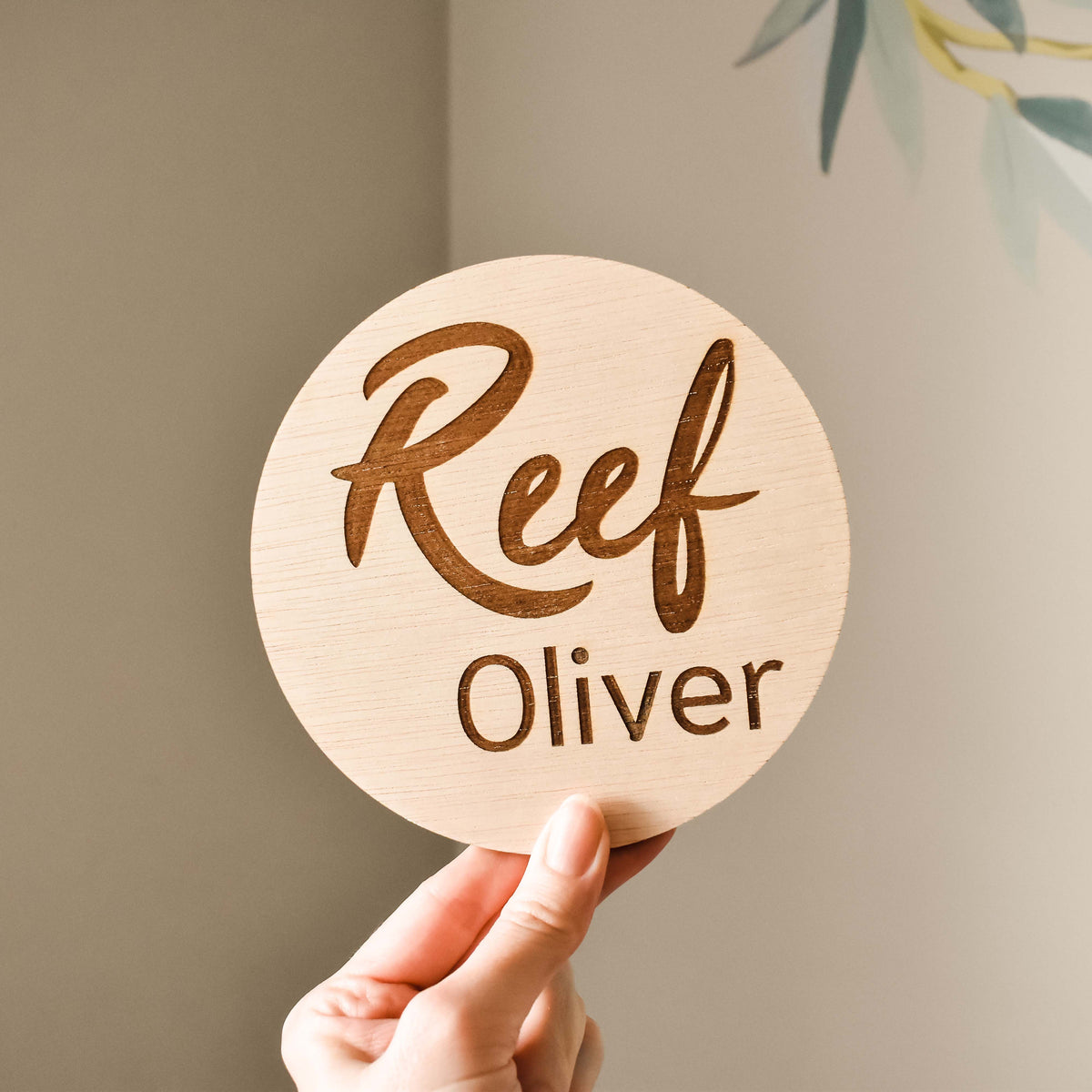 Simple - Round Name Plaque