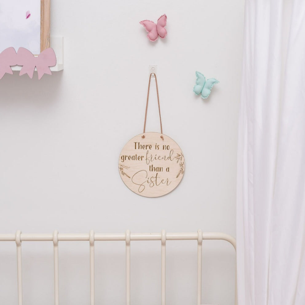 Sisters hanging Plaque