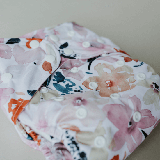 Cloth Nappy - Sunshine Floral - Bare &amp; Boho