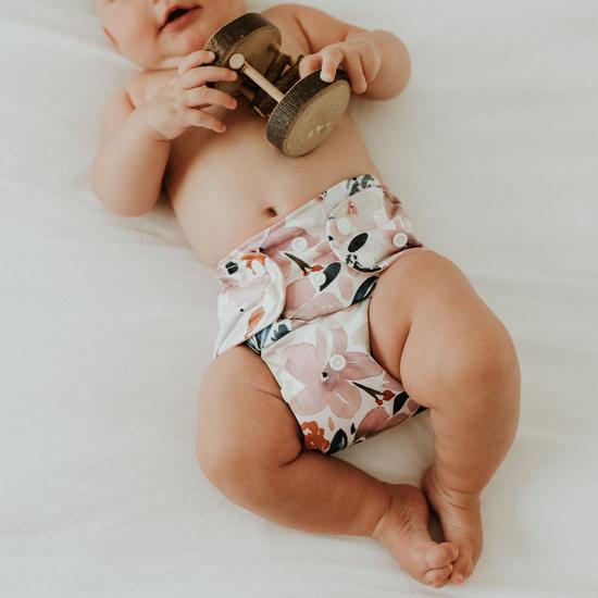 Cloth Nappy - Sunshine Floral - Bare &amp; Boho