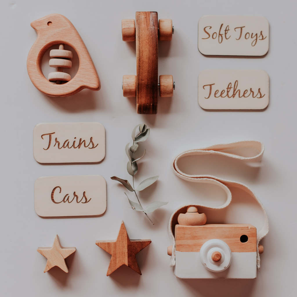 Label Toy Set Toy Box Labels | Wooden Kids Decor | Honeycomb Living - honeycombliving