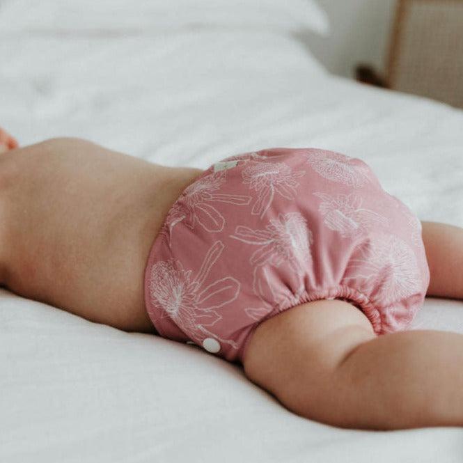 Cloth Nappy - Waratah - Bare &amp; Boho