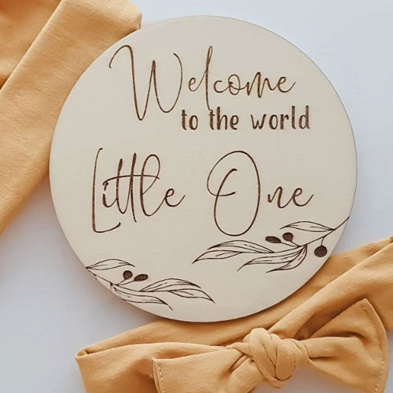 Welcome Plaque for baby
