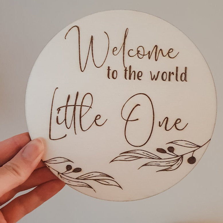 Welcome Plaque for baby