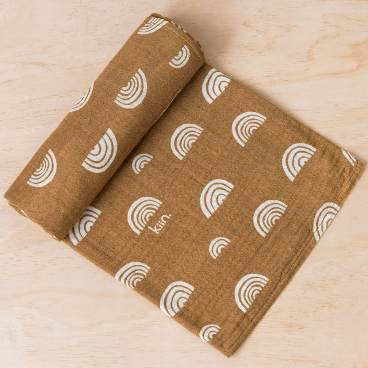 Organic Swaddle- Rainbow Umber