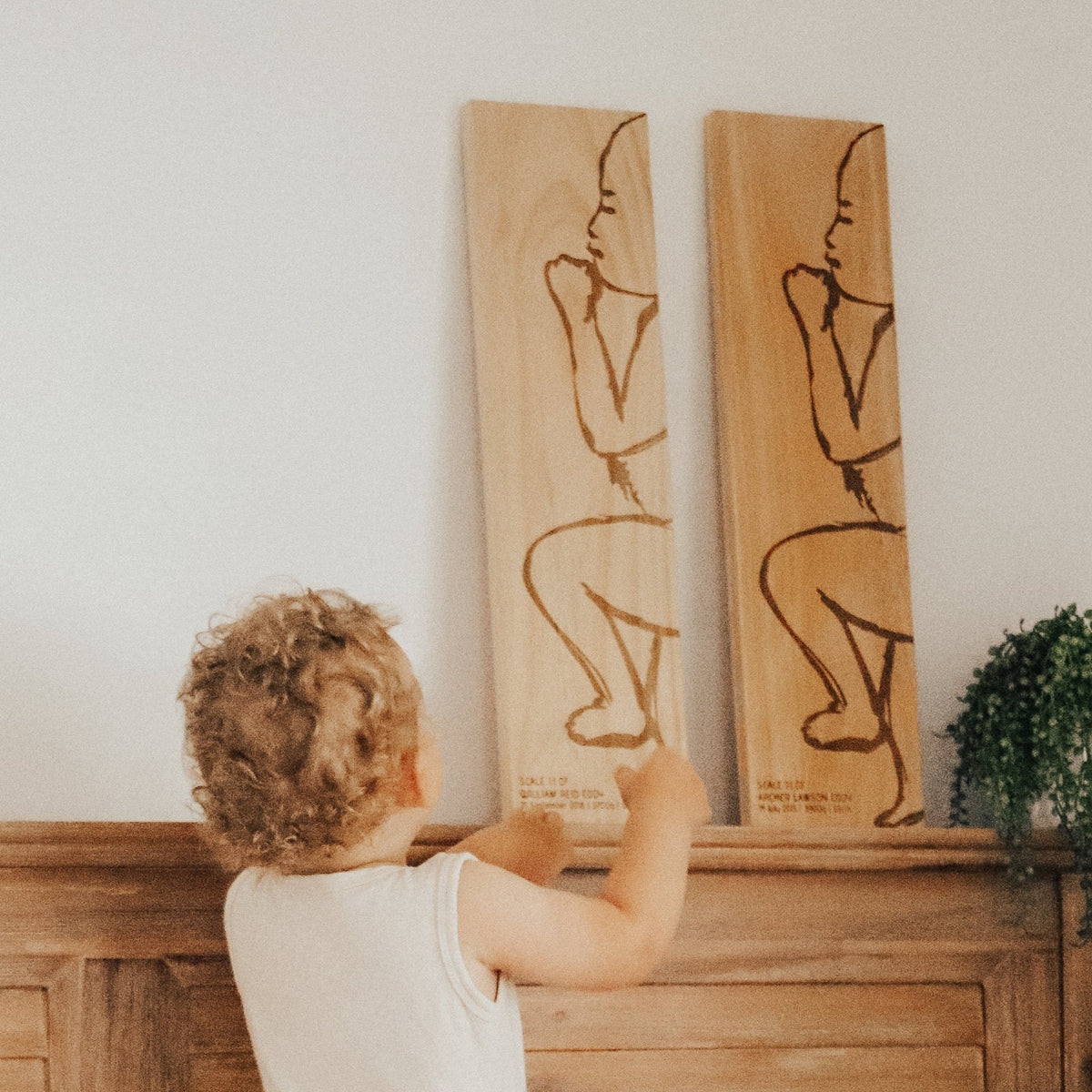 Frankie birth ruler design — personalised wooden ruler engraved with name, dob, weight and length