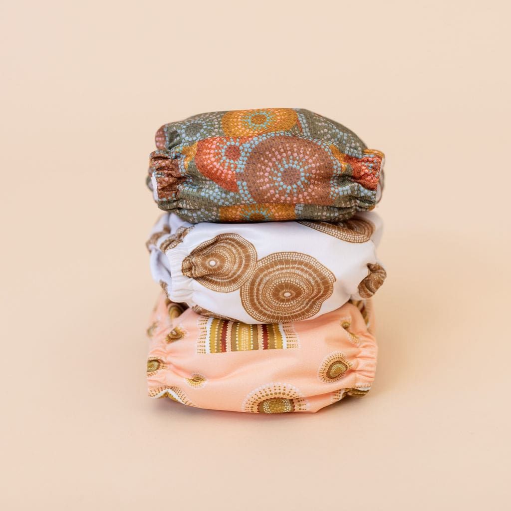 Cloth Nappy - Minin Jajumm Series: Earthy - Bare &amp; Boho