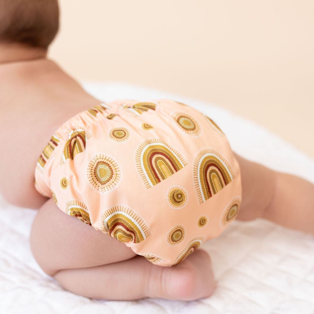 Cloth Nappy - Minin Jajumm Series: Rainbow - Bare &amp; Boho