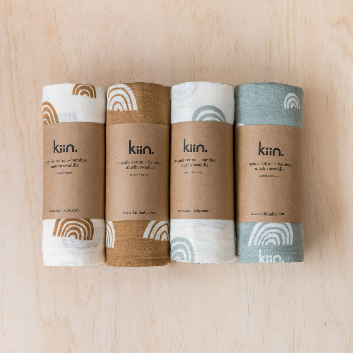 Organic Swaddle- Rainbow Sage